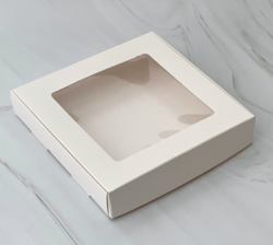 Коробка для пряников и печенья, 16*16*3 (белая) Изображение Коробка для пряников и печенья, 16*16*3 (белая)